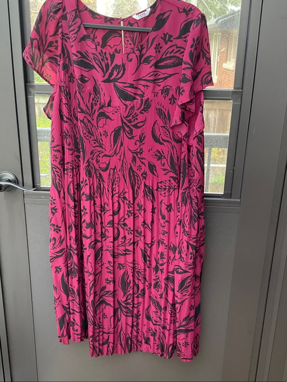 Penningtons Floral Print Pleated Midi Dress